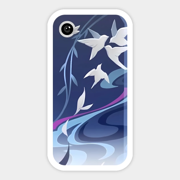 Yanqing Art (Phone Case) - Honkai Star Rail Sticker by kazatodoesart